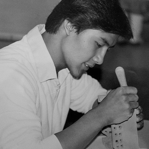 Krisada @16yrs old: Art class at Canandaigua Academy NY. I have always been an artist. Sold my first commissioned drawing in Jr. High for $20 to my wrestling coach. Krisada Eaton in art class at Canandaigua Sr. Academy
